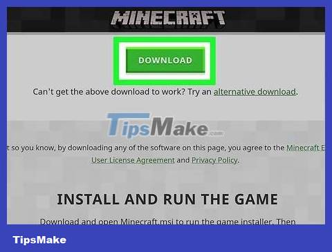 How To Download Minecraft - TipsMake.com