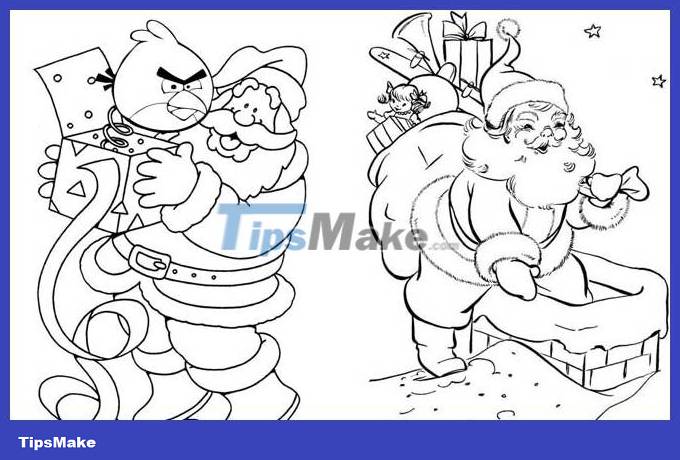 How to draw Santa Claus simply, drawing of Santa Claus Picture 10