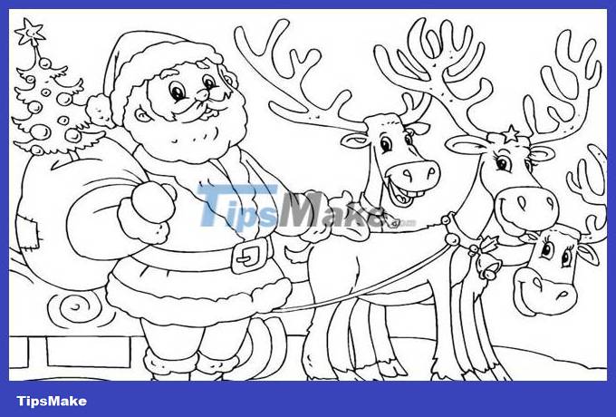 How to draw Santa Claus simply, drawing of Santa Claus Picture 11
