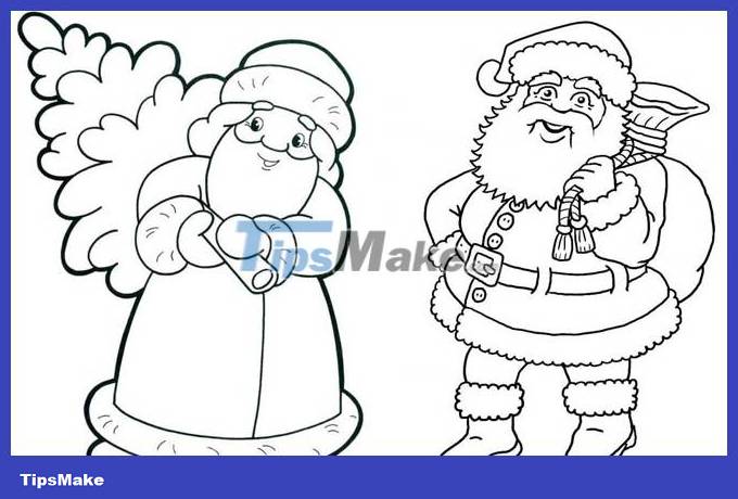 How to draw Santa Claus simply, drawing of Santa Claus Picture 12