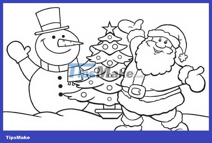 How to draw Santa Claus simply, drawing of Santa Claus Picture 13