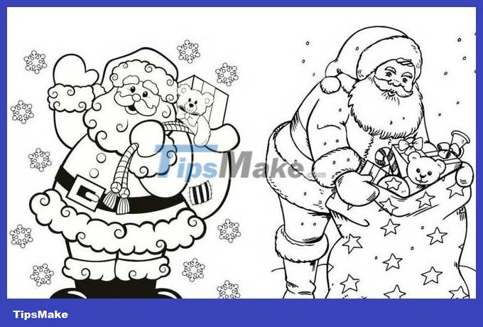 How to draw Santa Claus simply, drawing of Santa Claus Picture 14