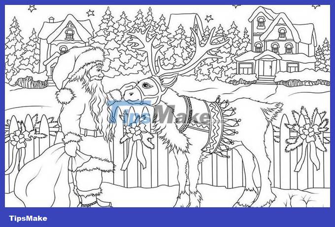 How to draw Santa Claus simply, drawing of Santa Claus Picture 9