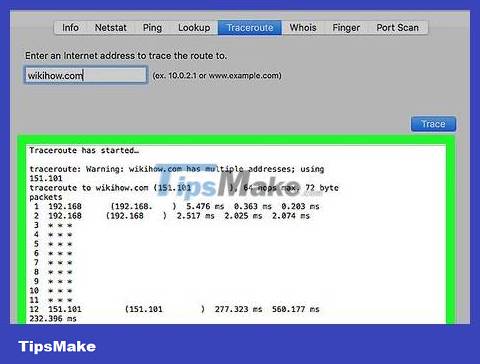 How to Execute the traceroute command Picture 12