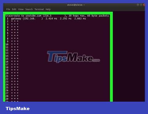 How to Execute the traceroute command Picture 32