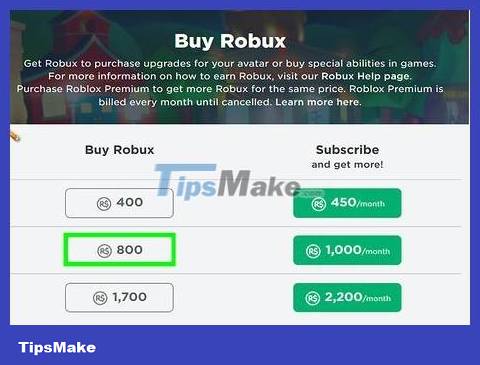 How to Get Robux to Roblox Account - TipsMake.com