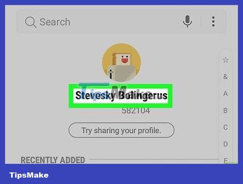 How to How to view phone number on Samsung Galaxy device Picture 7