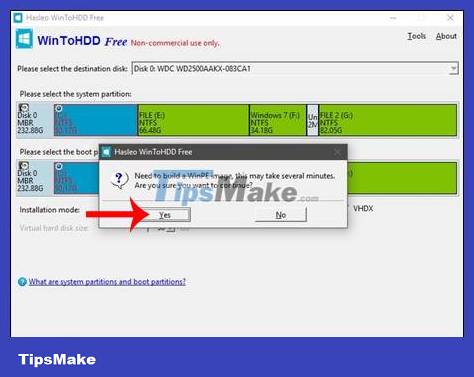 How to install Windows using WinToHDD without USB or DVD - Just use the ISO file Picture 10