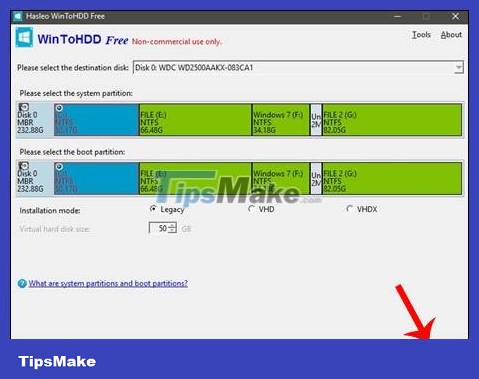 How to install Windows using WinToHDD without USB or DVD - Just use the ISO file Picture 9