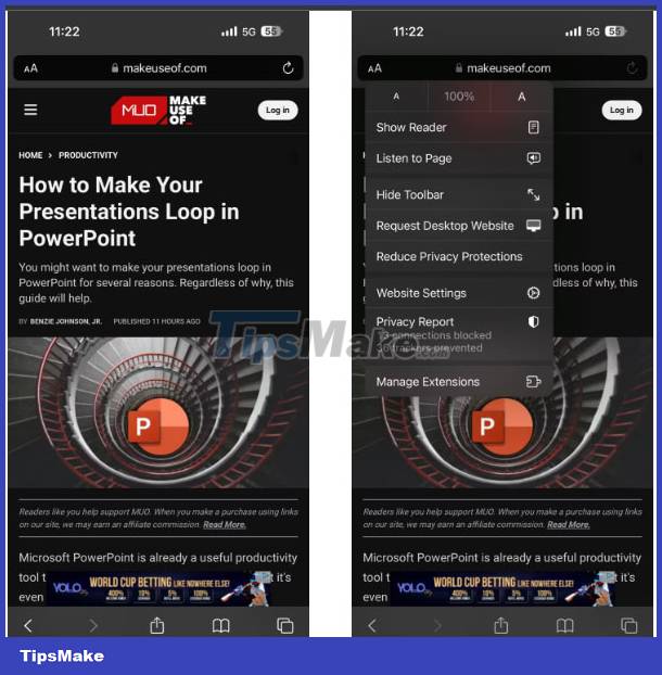 How to listen to articles in Safari on iPhone/iPad Picture 1