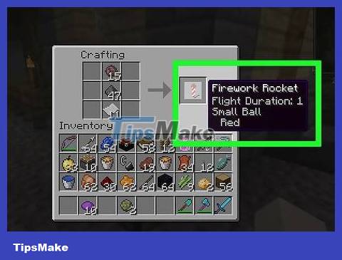 How to Make Firework Rocket in Minecraft Game Picture 16