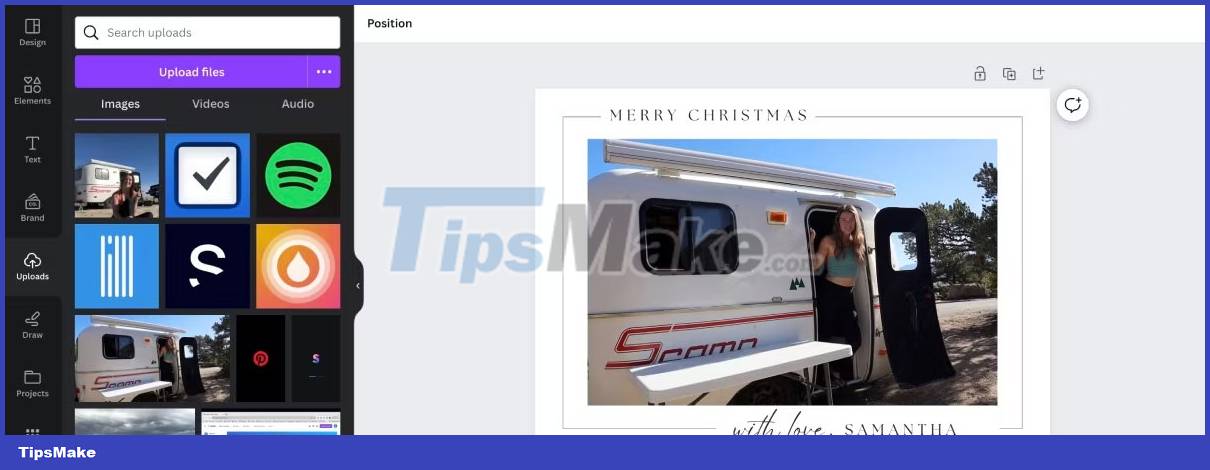 How to make quick and easy Christmas cards using Canva Picture 4