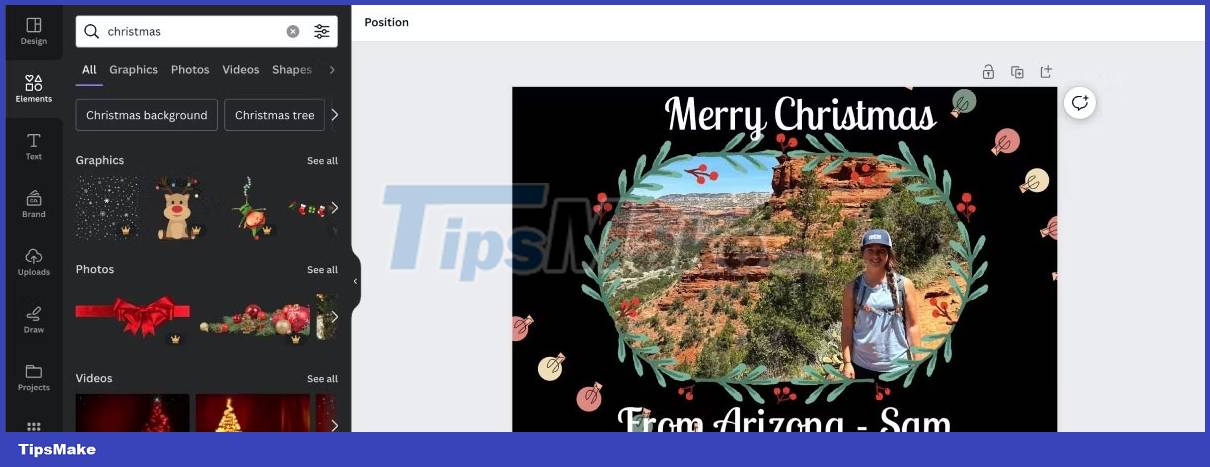 How to make quick and easy Christmas cards using Canva Picture 6