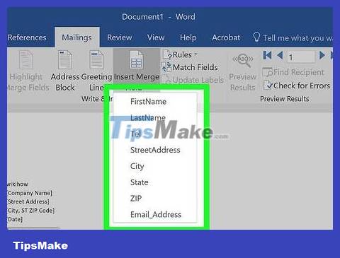 How to Merge Mail in Microsoft Word Picture 17