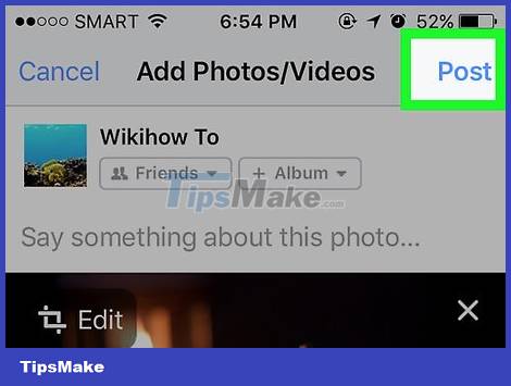 how to post photo on facebook page