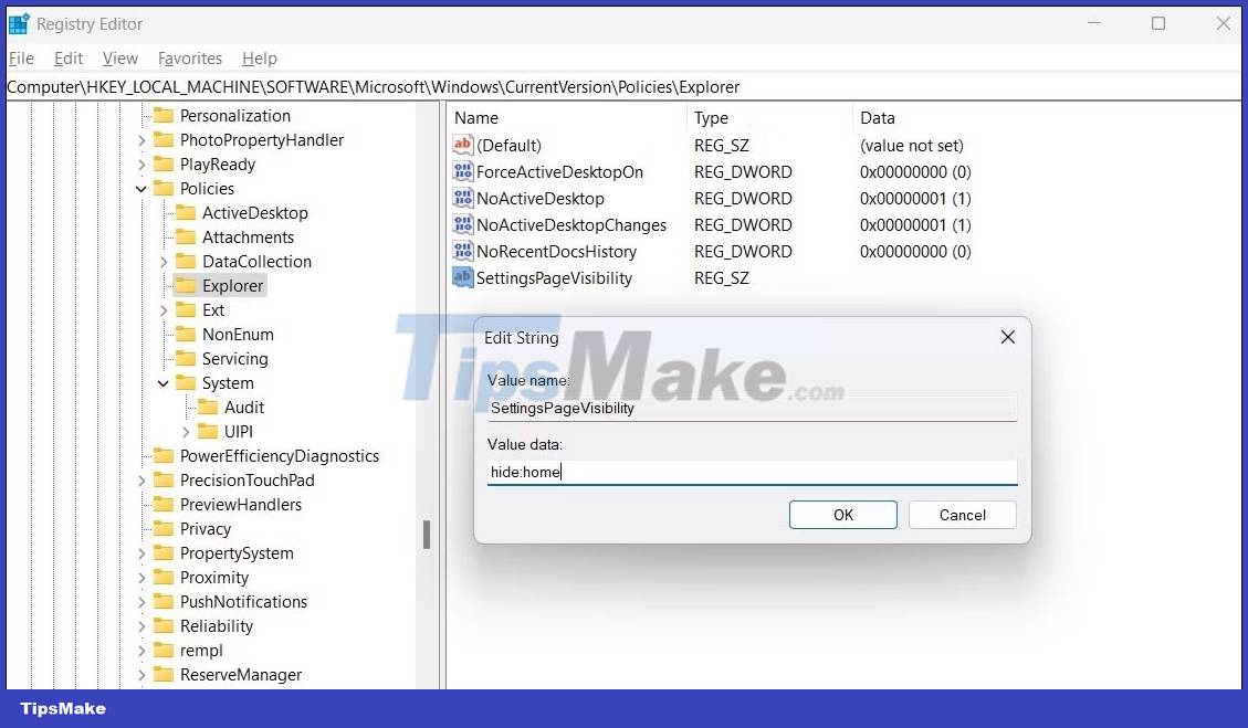 How to remove the Home page from the Settings app in Windows 11 Picture 2