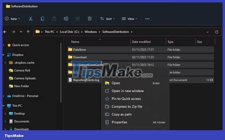 How to reset SoftwareDistribution and Catroot2 folders on Windows 11 PC Picture 1