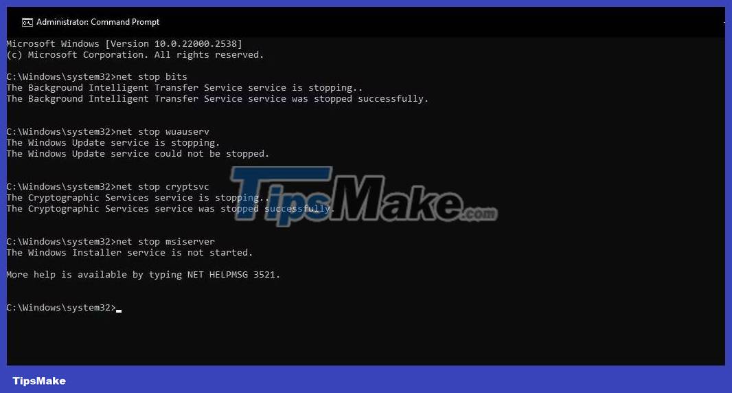 How to reset SoftwareDistribution and Catroot2 folders on Windows 11 PC Picture 3