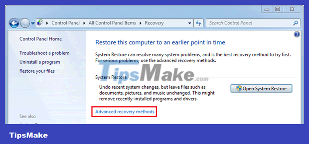 How to reset Windows 7, restore Windows 7 fastest Picture 11