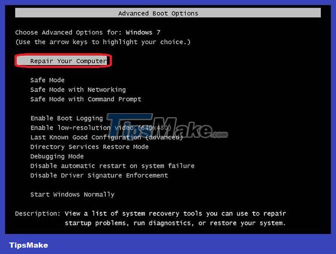 How to reset Windows 7, restore Windows 7 fastest Picture 15