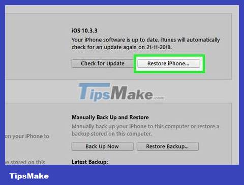 How to Restore iPhone without updating Picture 21