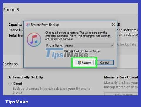 How to Restore iPhone without updating Picture 23