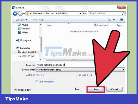 How To Save Microsoft Word Documents - TipsMake.com