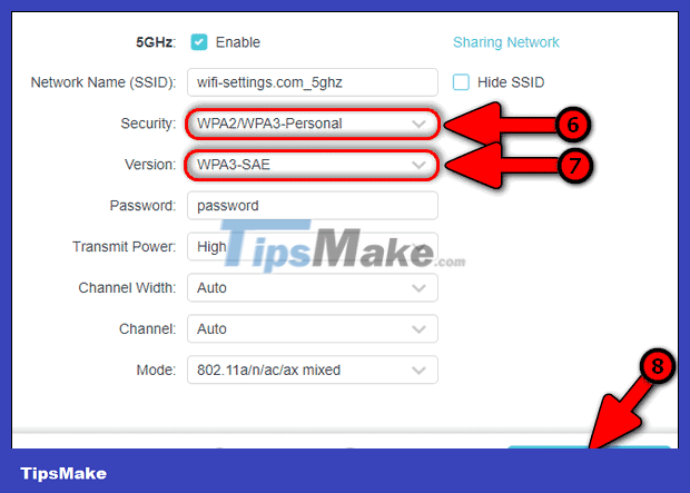 How to set up the router to only use WPA3 security mode for WiFi Picture 4
