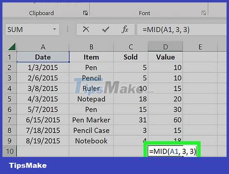 How to Shorten Text in Excel - TipsMake.com