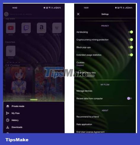 How to speed up Opera GX on Android - TipsMake.com