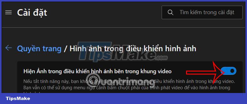 How to turn on Picture in Picture on Edge is extremely simple Picture 4
