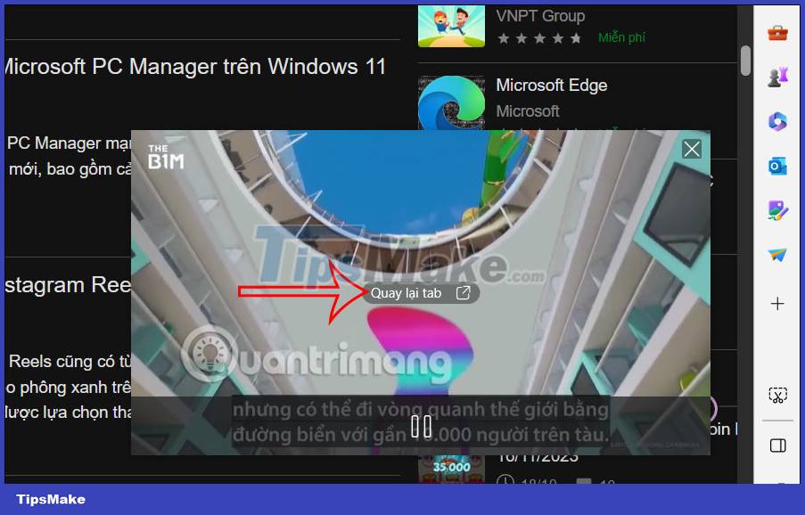 How to turn on Picture in Picture on Edge is extremely simple Picture 6