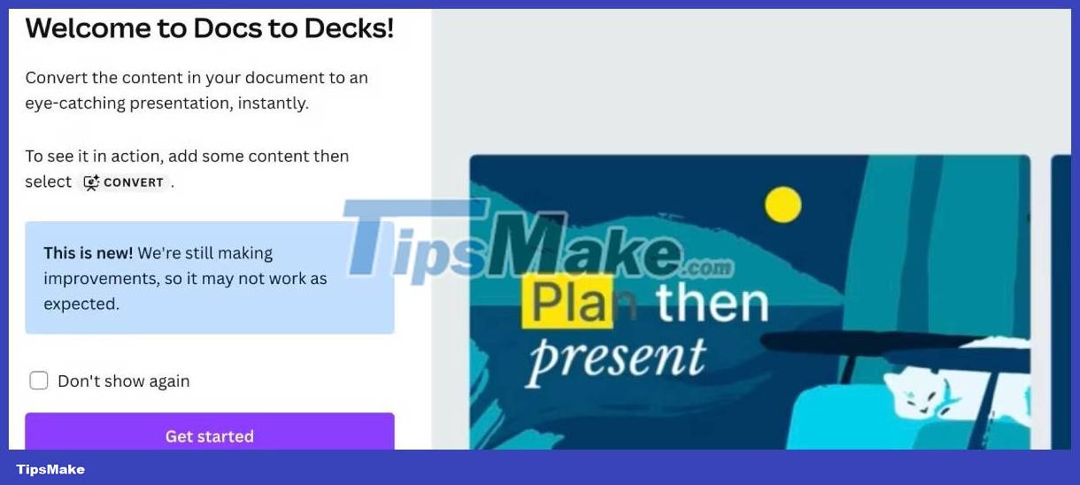 How to use Canva's Docs to Decks feature Picture 1