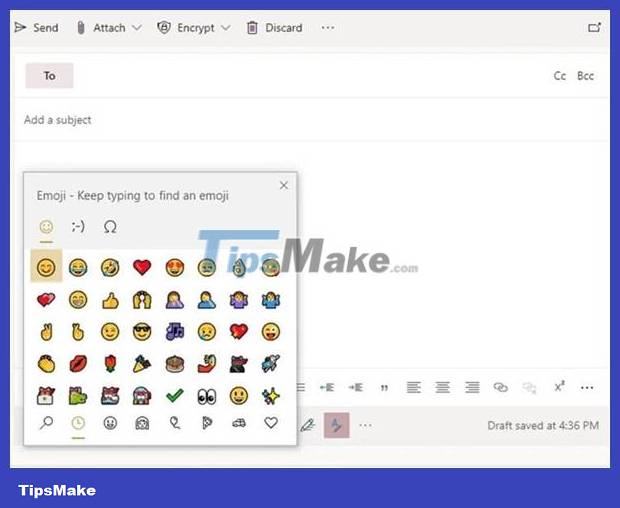 How to use emoji on Outlook email - TipsMake.com