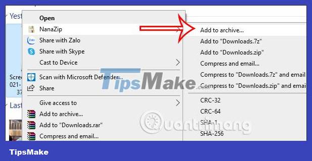 How To Use Nanazip To Compress And Decompress Files On Windows