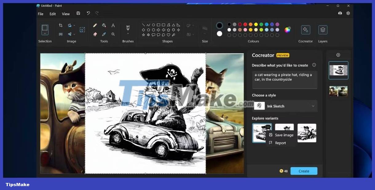 How to use Paint Cocreator to create AI images in Windows 11 Picture 4