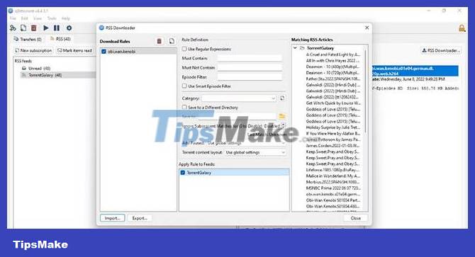 How to use RSS feed to automatically download torrents Picture 8