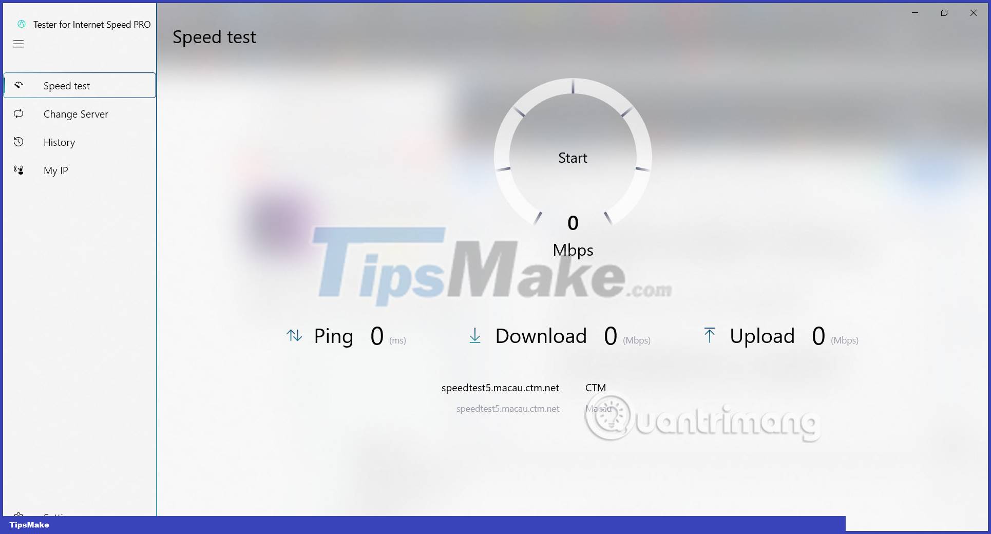 How to use Tester for Internet Speed PRO to check network speed