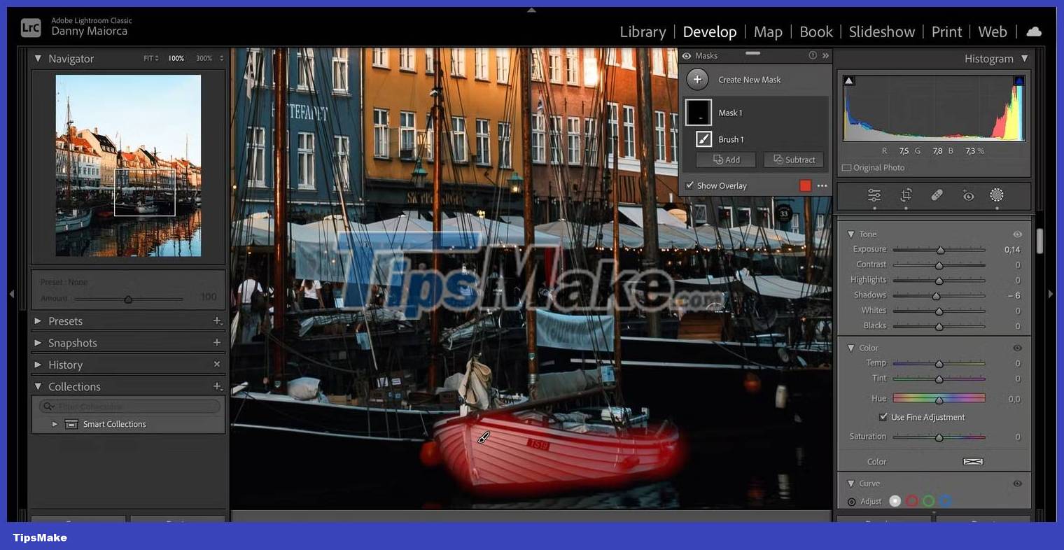 How to use the Brush tool in Adobe Lightroom Picture 6