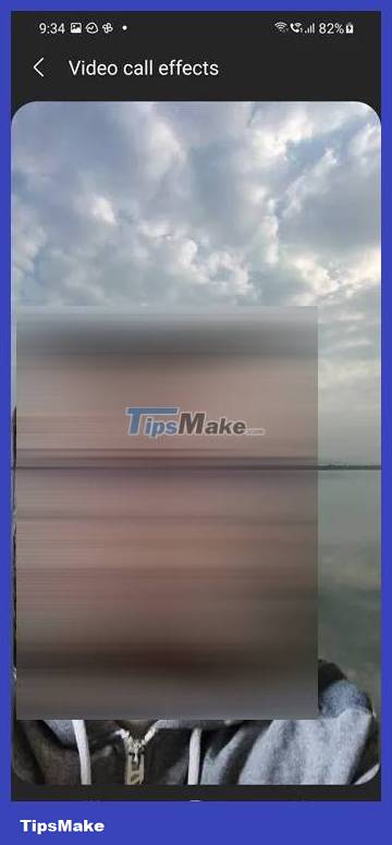 How to use video calling effects on Samsung Picture 4