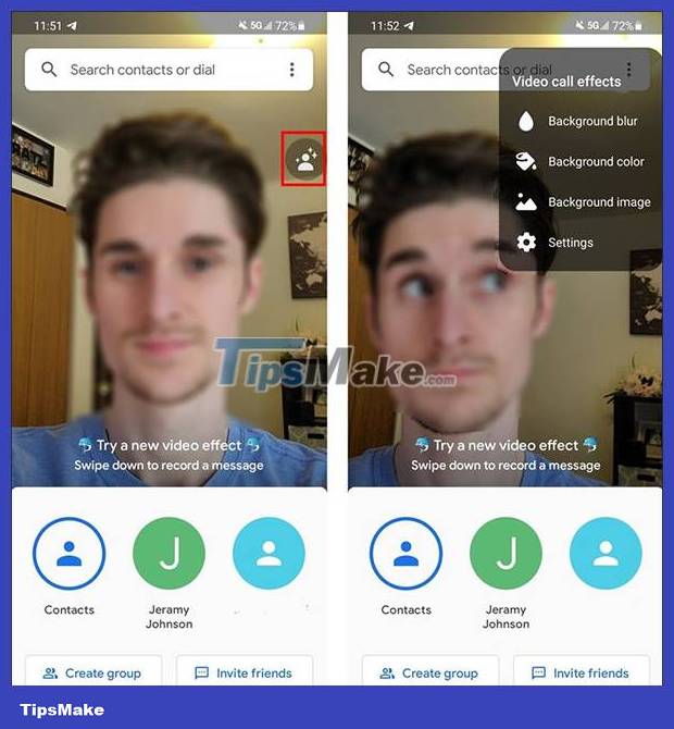 How to use video calling effects on Samsung