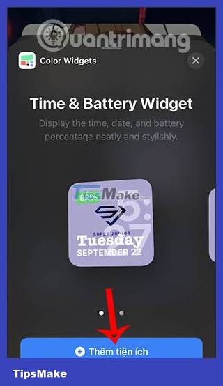 How to use ‎Color Widgets to create calendar and battery widgets on iOS Picture 8