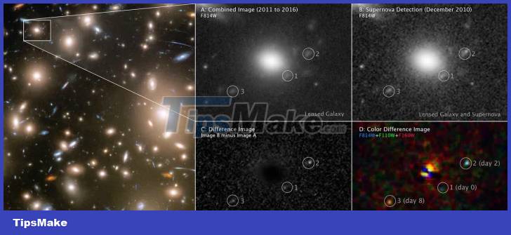Hubble Telescope extremely rare photo of the moment of the Supernova explosion Picture 1