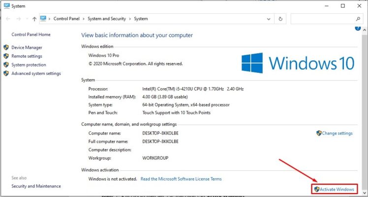 Instructions for activating Key for Windows 10 pro permanently 2021 Picture 5