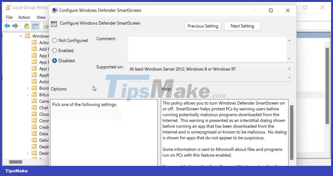 Instructions for activating or disabling SmartScreen filter on Windows Picture 18