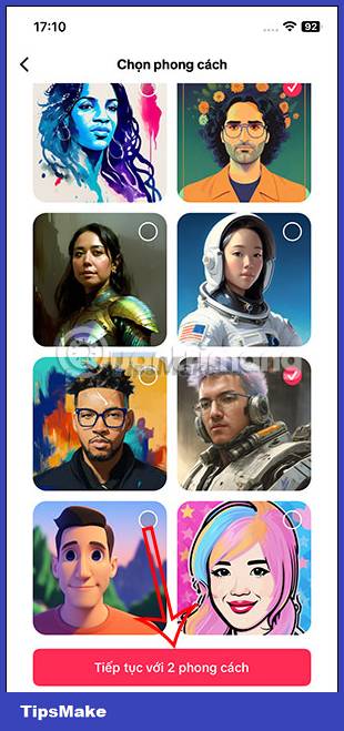 Instructions for creating AI avatar images on TikTok Picture 6