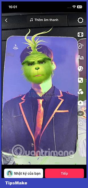 Instructions for downloading the Grinch filter on TikTok Picture 6