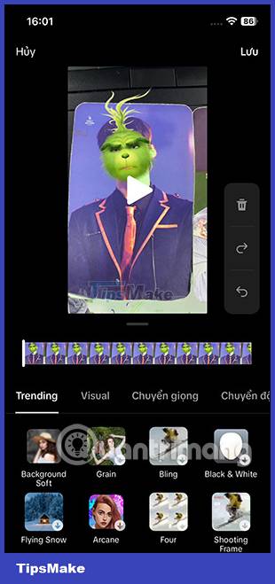 Instructions for downloading the Grinch filter on TikTok Picture 7