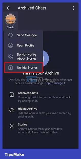 Instructions for hiding friends' Telegram Stories Picture 4