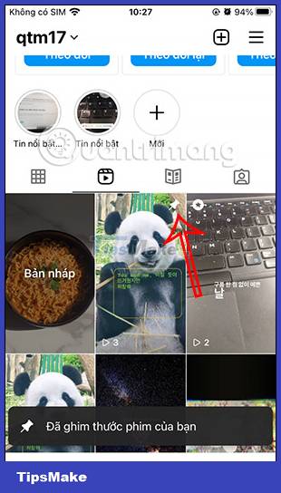 Instructions for pinning Reels Instagram videos Picture 4